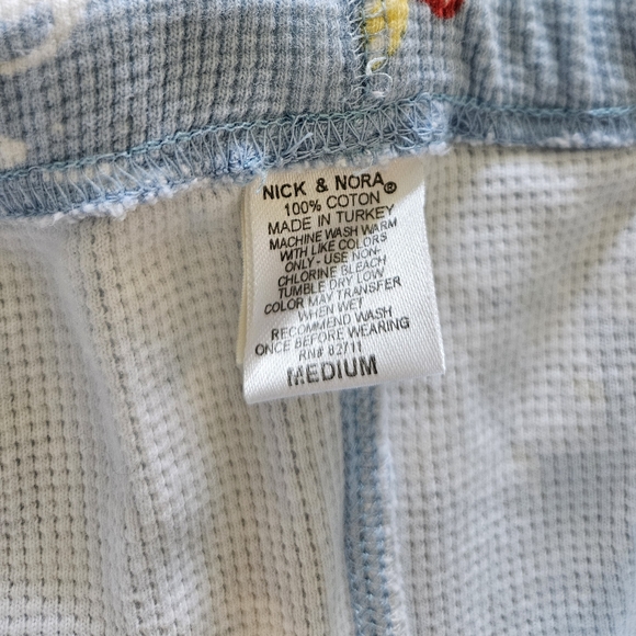 Nick & Nora Adorable Blue Duck Print Women's Pajamas - Picture 5 of 5